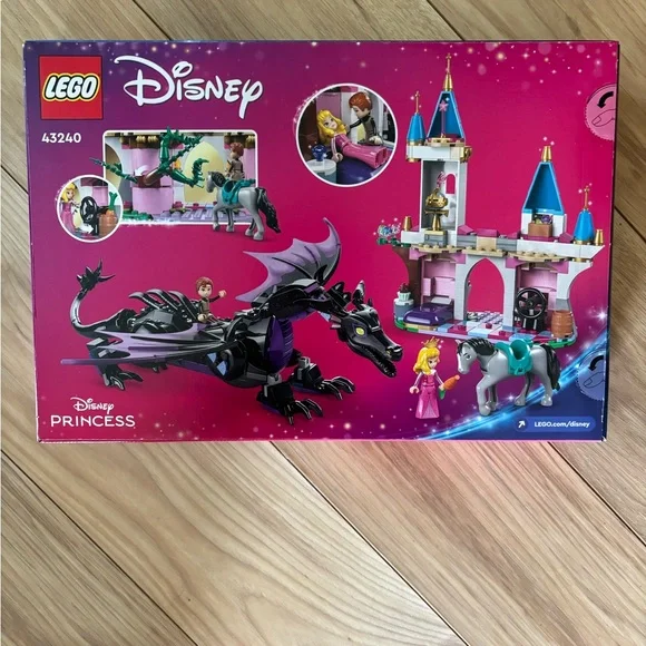 LEGO Disney Maleficent's Dragon Form and Aurora's Castle Set - Picture 2 of 5